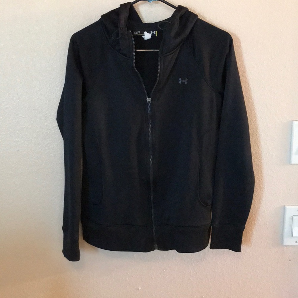 Under Armour zip up hoodie.
